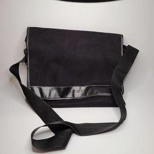 Kenneth Cole New York Faux Suede Messenger Bag, Size 15"